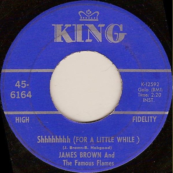 James Brown & The Famous Flames : Here I Go (7", Blu)