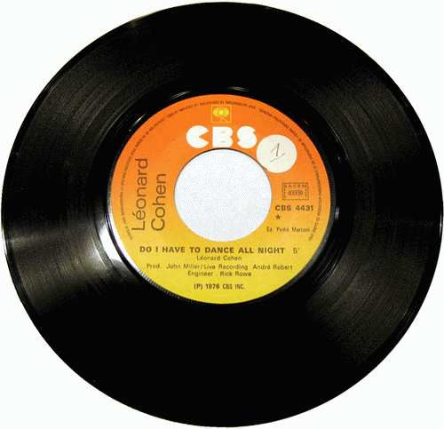 Leonard Cohen : Do I Have To Dance All Night / The Butcher (7", Single)