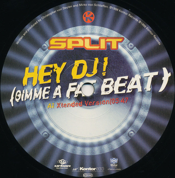 Split : Hey DJ! (Gimme A Fat Beat) (12")