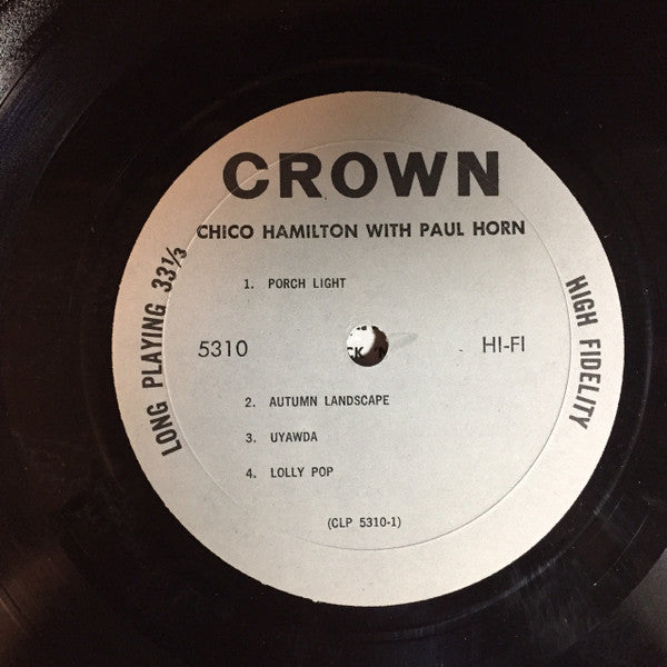 Chico Hamilton With Paul Horn : Chico Hamilton With Paul Horn (LP, Comp, Mono)