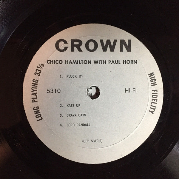 Chico Hamilton With Paul Horn : Chico Hamilton With Paul Horn (LP, Comp, Mono)