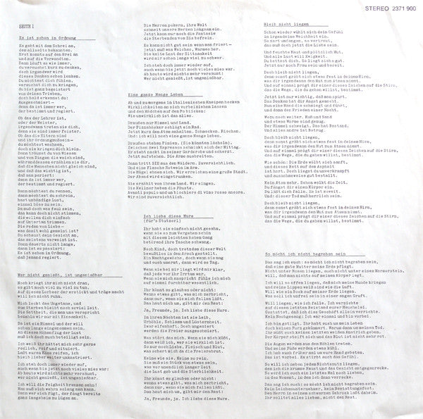 Konstantin Wecker : Eine Ganze Menge Leben (LP, Album)