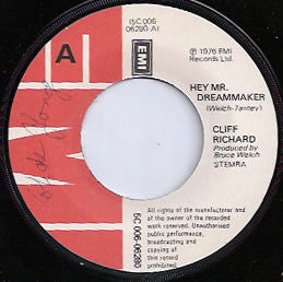 Cliff Richard : Hey Mr. Dreammaker (7", Single)