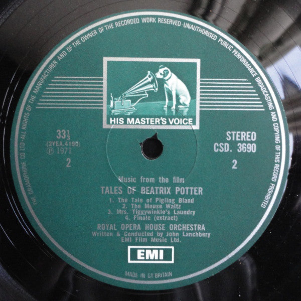 Orchestra Of The Royal Opera House, Covent Garden Conducted By John Lanchbery : Music From The Film Tales Of Beatrix Potter (LP)