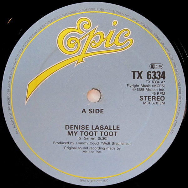 Denise Lasalle* : My Toot Toot (12")