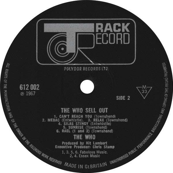 The Who : The Who Sell Out (LP, Album, Mono)
