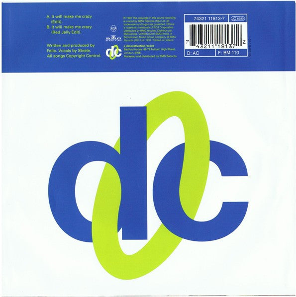 Felix : It Will Make Me Crazy (7", Single)