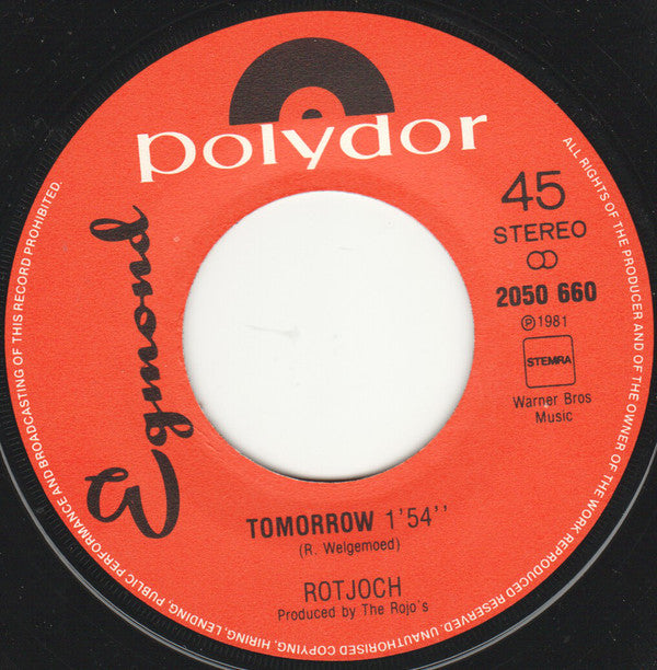 Rotjoch : Tomorrow / Rock & Roll Rendezvous (7", Single)