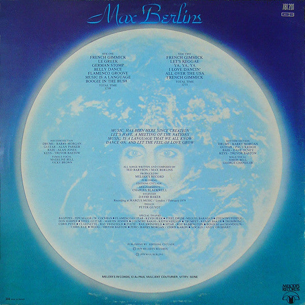 Max Berlins* : Worldwide Party (LP, Album, Mixed)