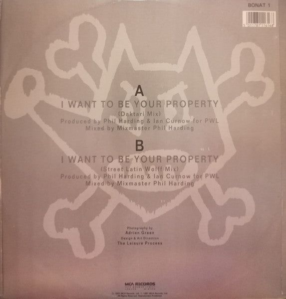 Blue Mercedes : I Want To Be Your Property (12")
