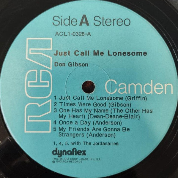 Don Gibson : Just Call Me Lonesome (LP, RM)