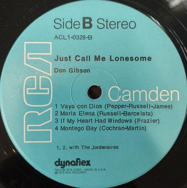 Don Gibson : Just Call Me Lonesome (LP, RM)