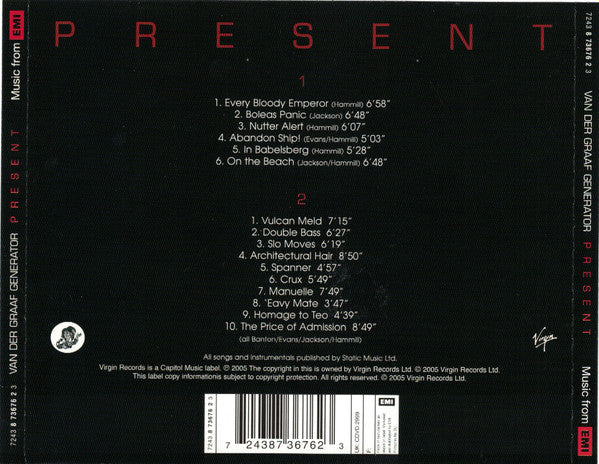 Van Der Graaf Generator : Present (2xCD, Album)