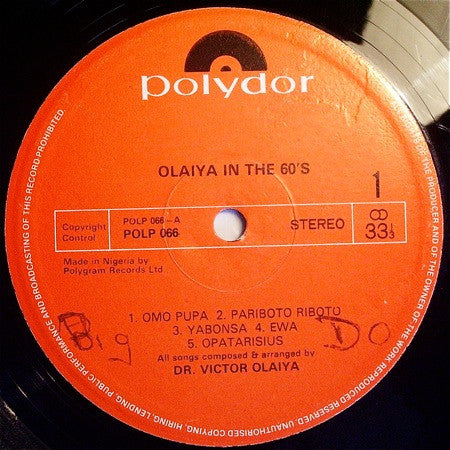 Victor Olaiya : Olaiya In The 60's (LP, Album)