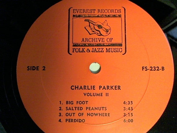 Charlie Parker : Charlie Parker Volume II (LP, Comp)