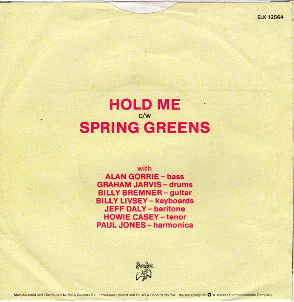 B. A. Robertson & Maggie Bell : Hold Me (7", Single)