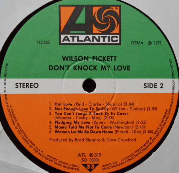Wilson Pickett : Don't Knock My Love (LP, Album)