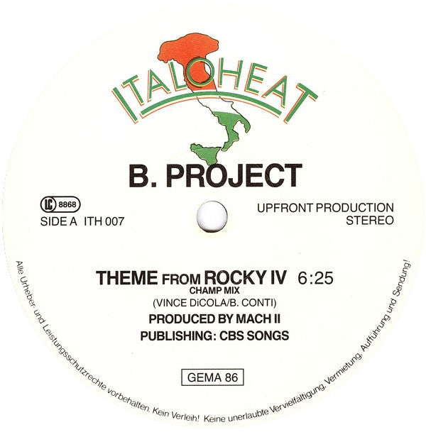 B. Project : Theme From Rocky IV (12")