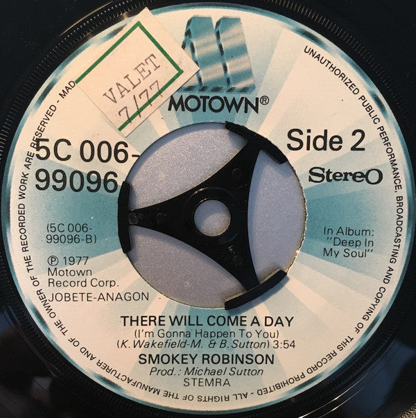 Smokey Robinson : Vitamin U (7", Single)