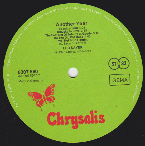 Leo Sayer : Another Year (LP, Album)