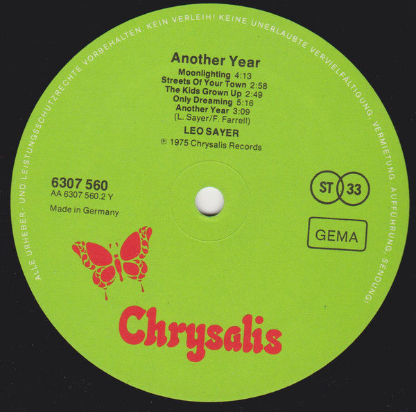 Leo Sayer : Another Year (LP, Album)