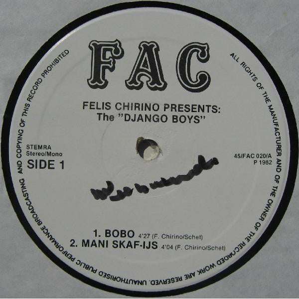 Felis Chirino Presents The Django Boys : Bobo (12", Maxi)