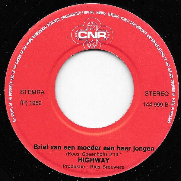 Highway (3) : Shake Hands (7", Single)