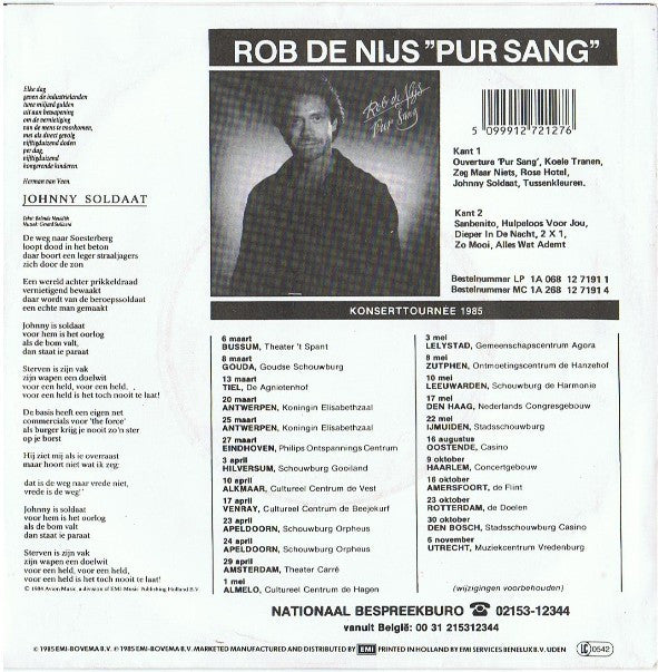 Rob de Nijs : Johnny Soldaat (7", Single)