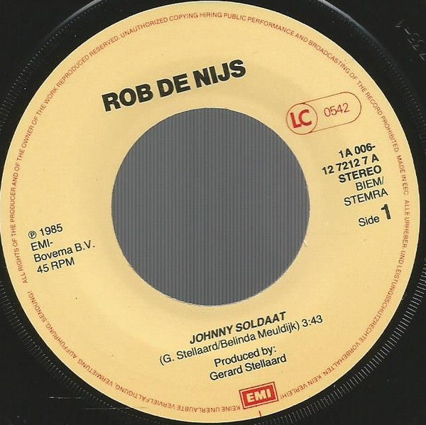 Rob de Nijs : Johnny Soldaat (7", Single)
