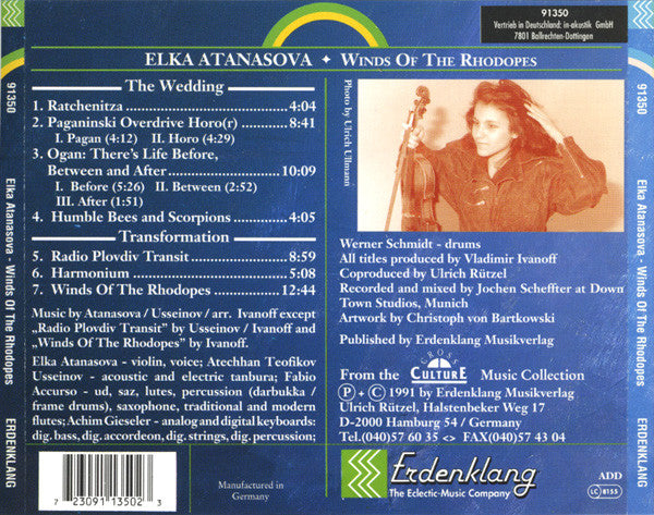 Elka Atanasova : Winds Of The Rhodopes (CD, Album)