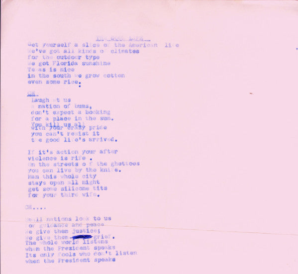 Oxy And The Morons : Work (7")