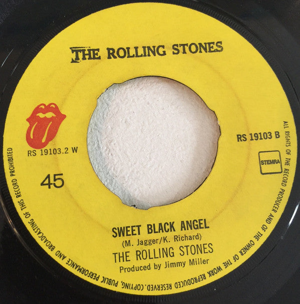 The Rolling Stones : Tumbling Dice / Sweet Black Angel (7", Single, Kno)