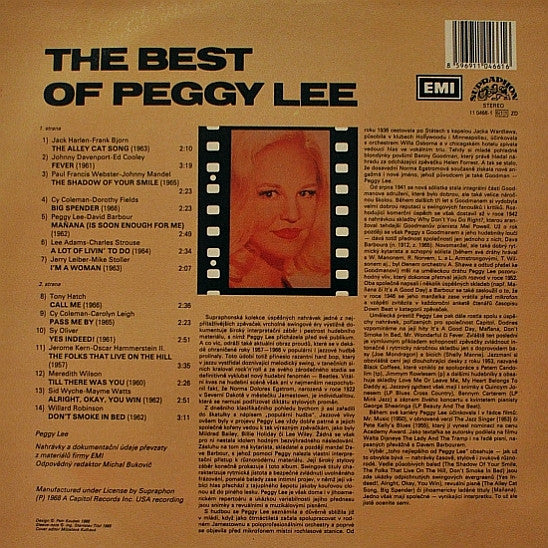 Peggy Lee : The Best Of Peggy Lee (LP, Comp)