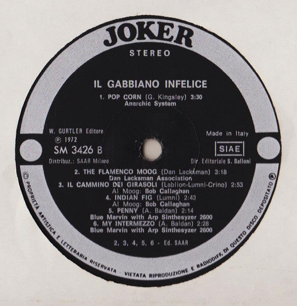 Bob Callaghan & Co. : Il Gabbiano Infelice - Here Is The Moog (LP)