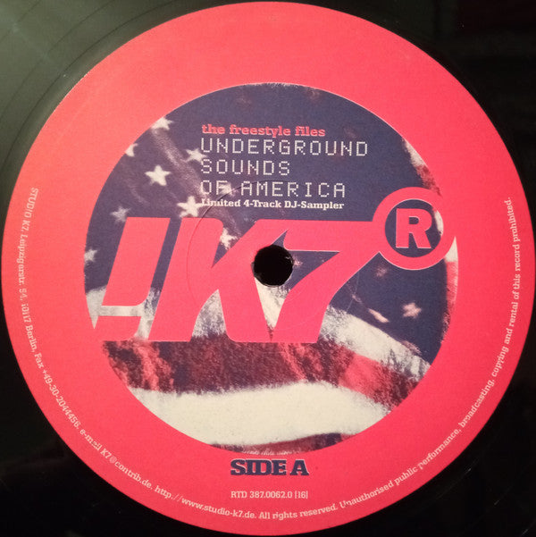 Various : The Freestyle Files - Underground Sounds Of America (12", EP, Ltd, Smplr)