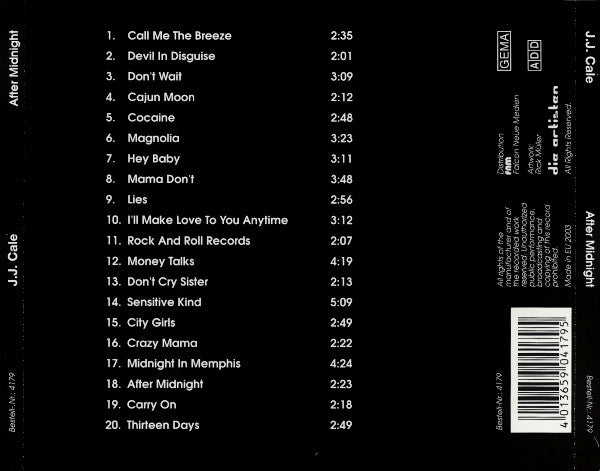 J.J. Cale : After Midnight (CD, Comp)