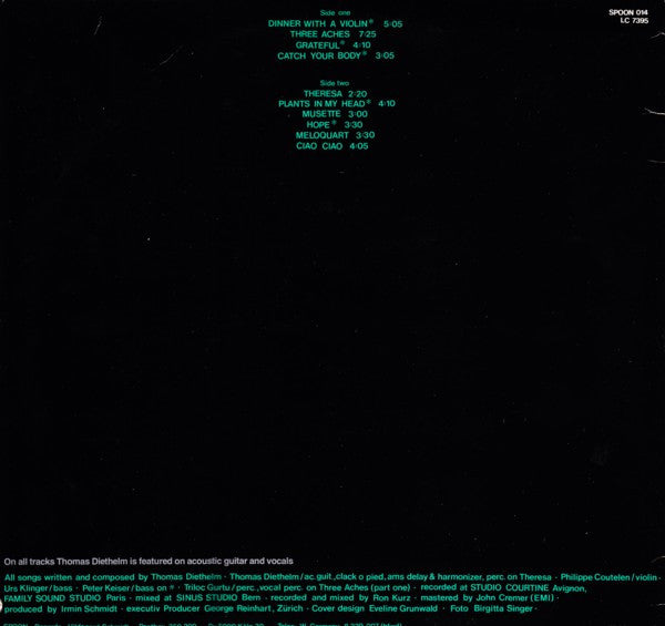 Thomas Diethelm : Shaved (LP, Album)