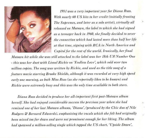 Diana Ross : Why Do Fools Fall In Love (CD, Album)