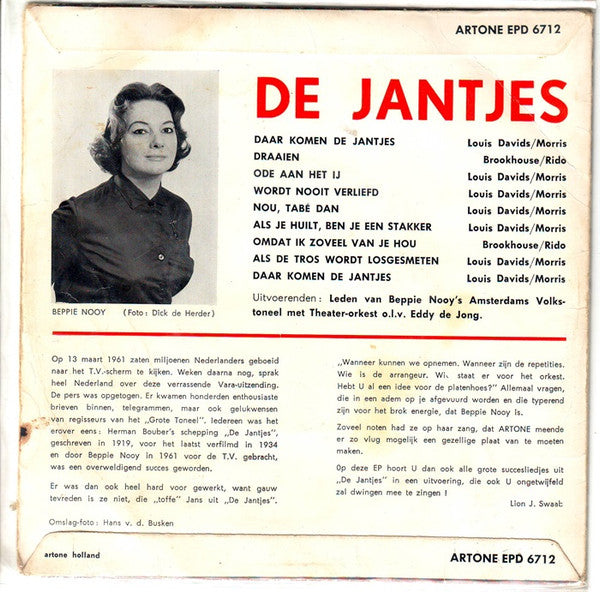 Beppie Nooy's Amsterdams Volkstoneel : De Jantjes (7", EP)