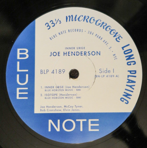 Joe Henderson : Inner Urge (LP, Album, RE, Sco)