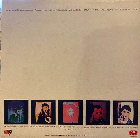 Matia Bazar : ...Berlino ...Parigi ...Londra (LP, Album, RE)