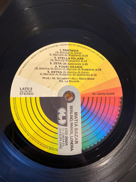 Matia Bazar : ...Berlino ...Parigi ...Londra (LP, Album, RE)