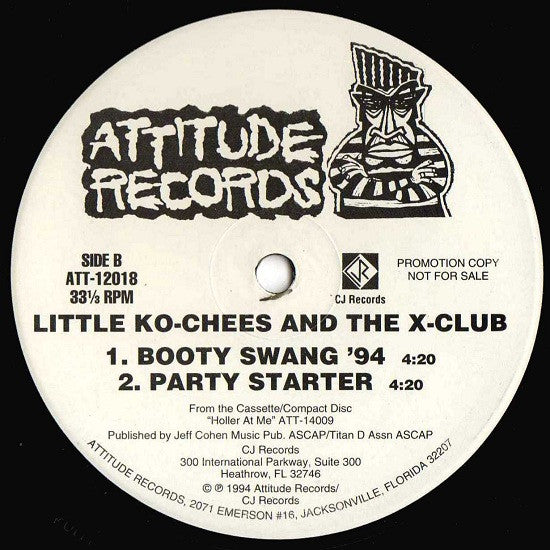 Little Ko-Chees And The X-Club : Work Baby Work / Booty Swang '94 / Party Starter (12", Promo)