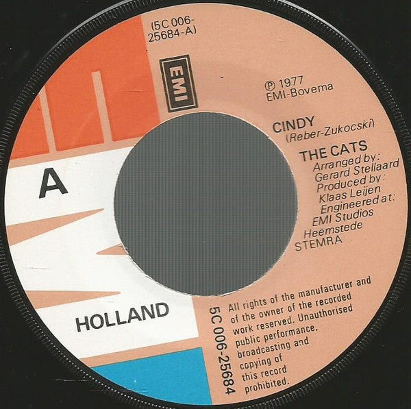 The Cats : Cindy (7", Single)