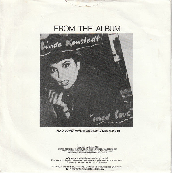 Linda Ronstadt : Hurt So Bad (7", Single)