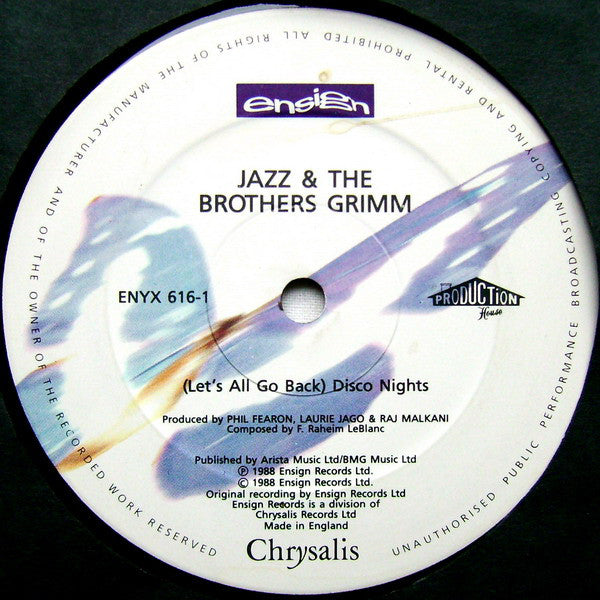 Jazz & The Brothers Grimm : (Let's All Go Back) Disco Nights (12", Single)
