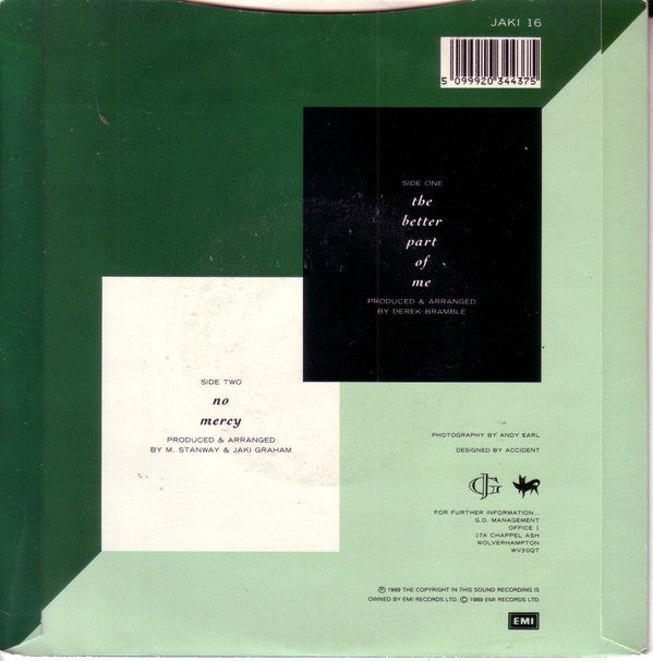 Jaki Graham : The Better Part Of Me (12", Single)