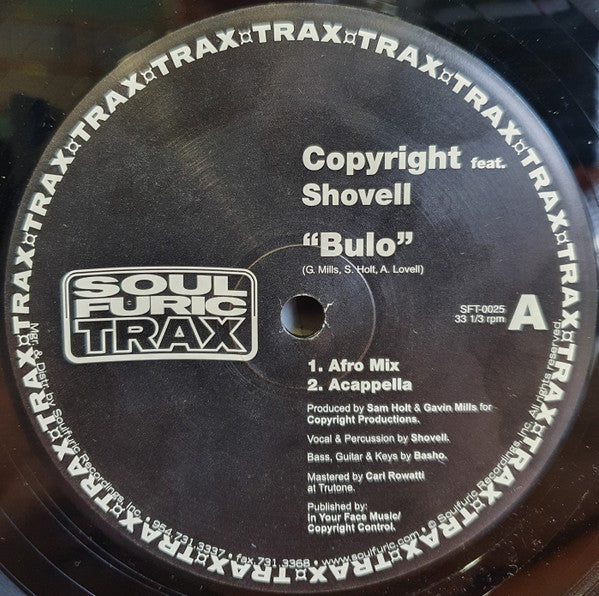 Copyright Feat. Shovell : Bulo (12")