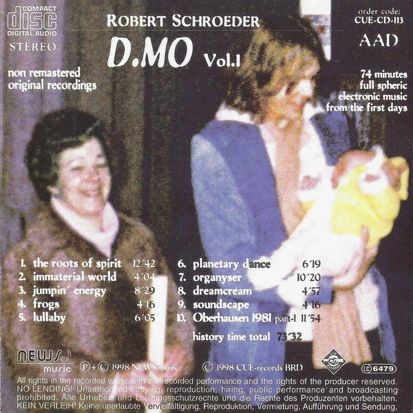 Robert Schröder : D.MO Vol.1 (CD, Album)