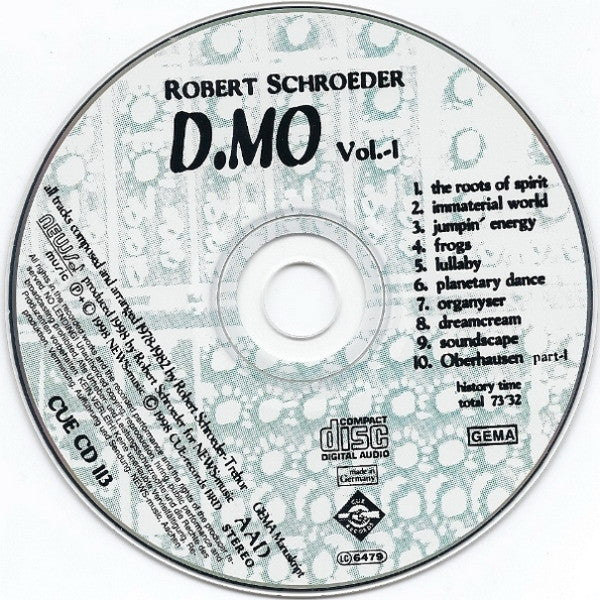 Robert Schröder : D.MO Vol.1 (CD, Album)